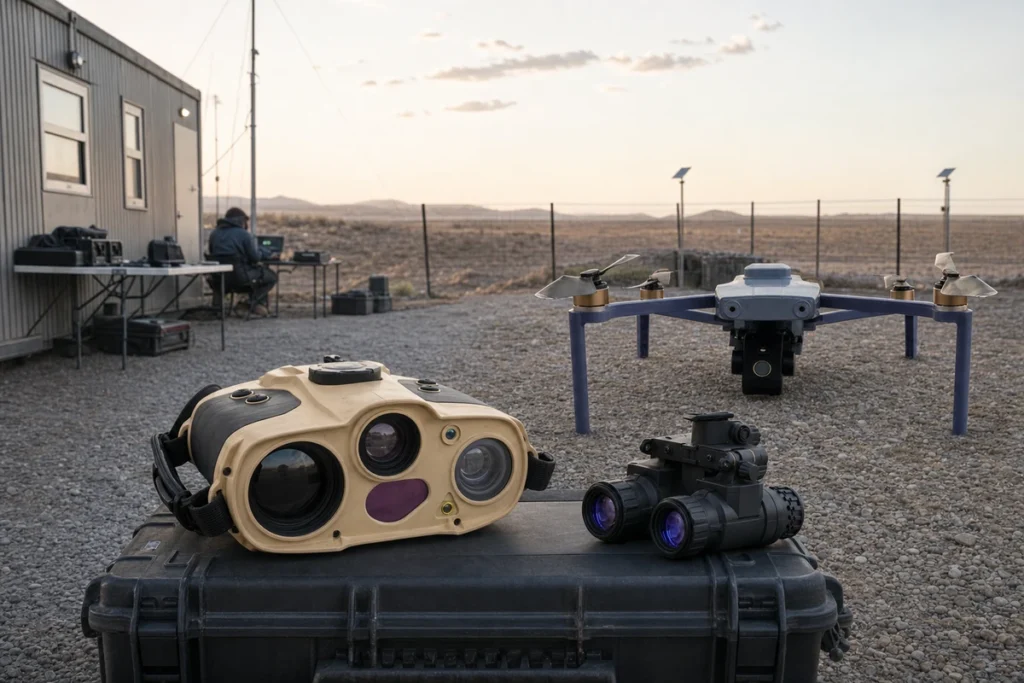 Parks, camps and remote site security equipment