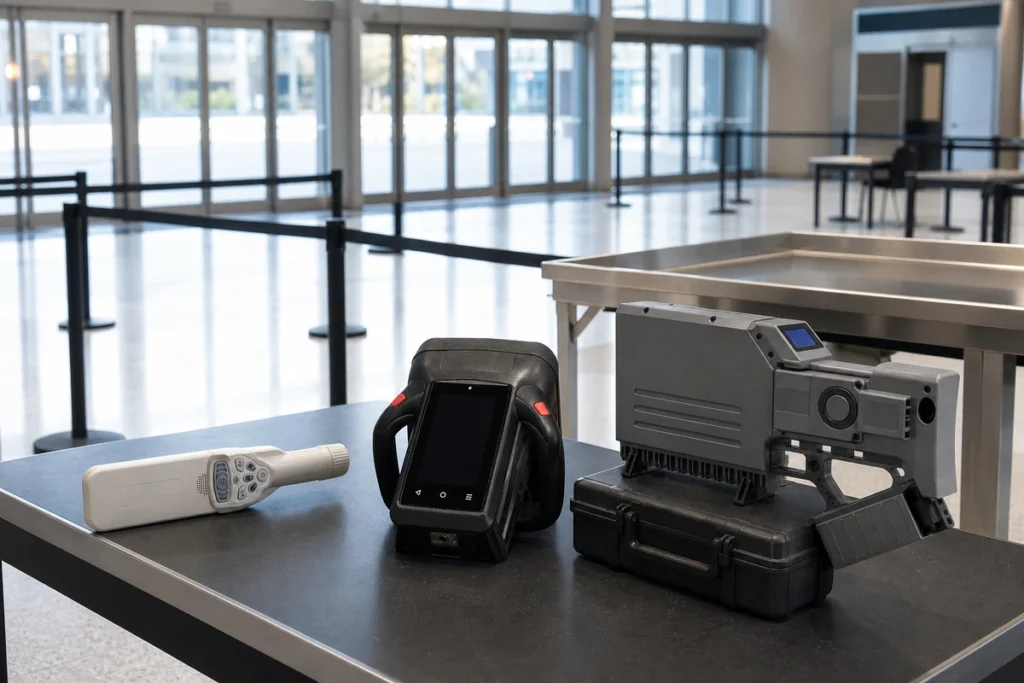 Commercial venue, major event and public area security equipment
